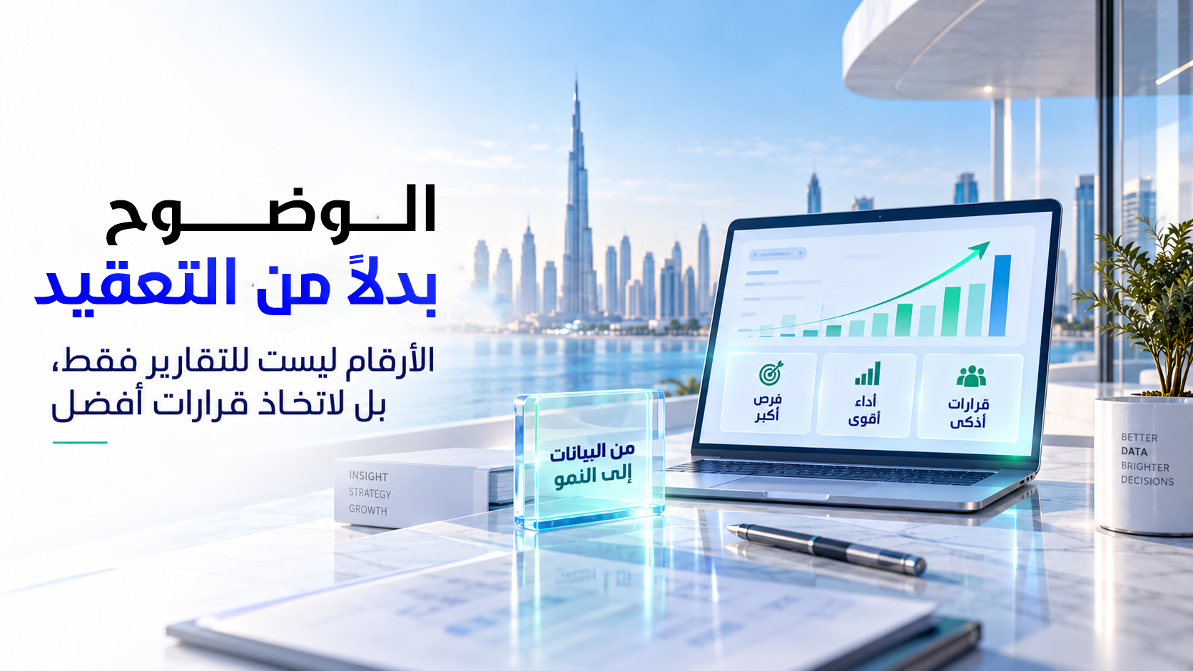 الوضوح بدلًا من التعقيد: بيانات وتقارير تساعد على اتخاذ قرارات أذكى وتحقيق أداء أقوى
