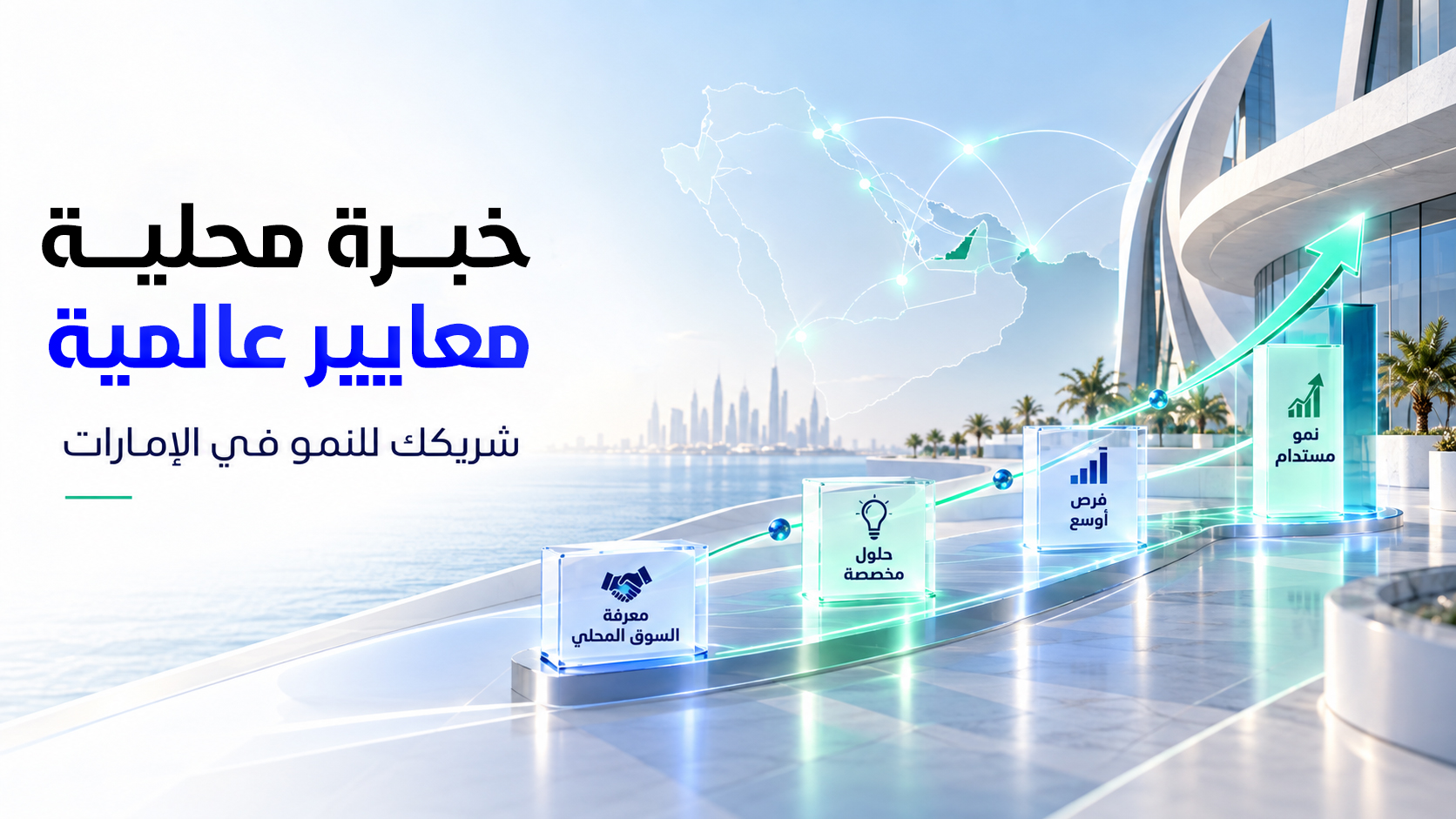 خبرة محلية بمعايير عالمية: معرفة السوق وحلول مخصصة وفرص أوسع ونمو مستدام في الإمارات